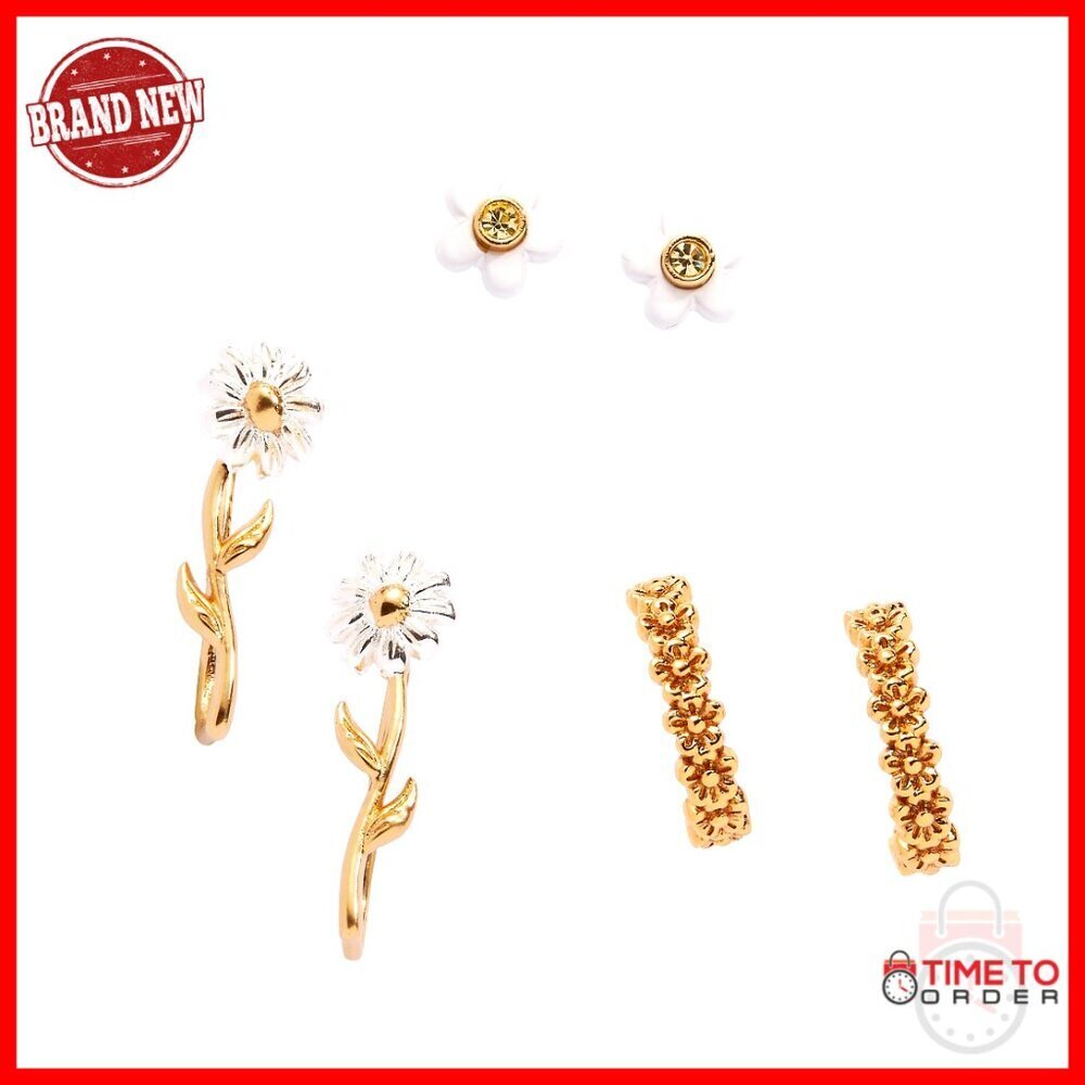 Adjustable Daisy Slider Bracelet, Nickel-Free Brass Jewelry, 20" Chain